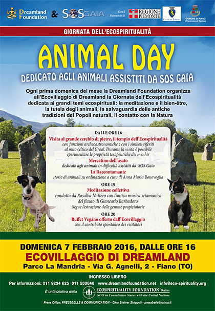 Animal Day all'Ecovillaggio di Dreamland - 7 febbraio 2016