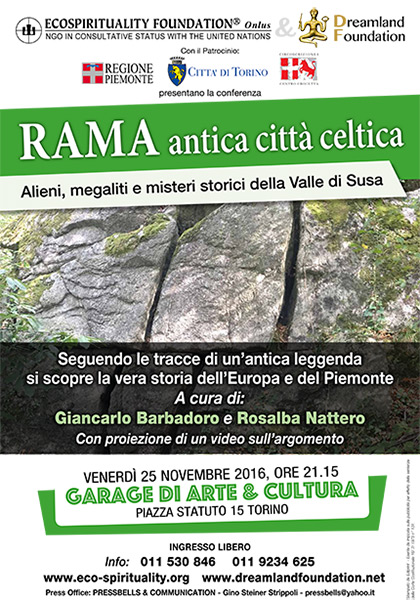 Conferenza: Rama antica città celtica - 25 Novembre 2016 ore 21.15 - Garage di Arte & Cultura
